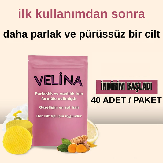 VELİNA Zerdeçallı & Kojik Asitli Cilt Aydınlatıcı Pedler